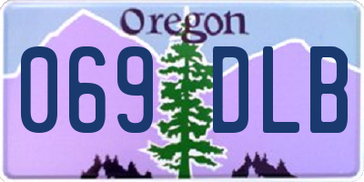 OR license plate 069DLB