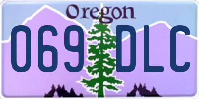 OR license plate 069DLC