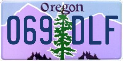 OR license plate 069DLF