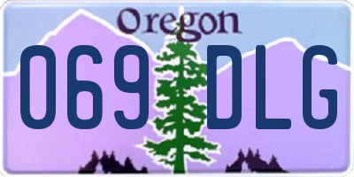 OR license plate 069DLG