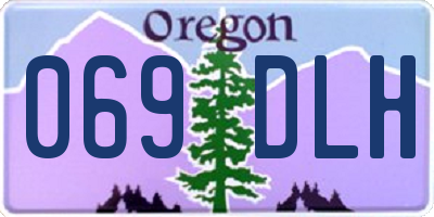 OR license plate 069DLH