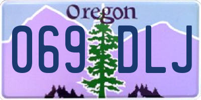OR license plate 069DLJ