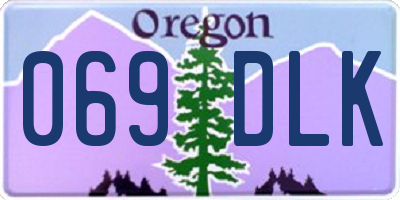 OR license plate 069DLK
