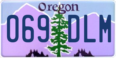 OR license plate 069DLM