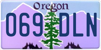 OR license plate 069DLN