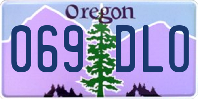 OR license plate 069DLO