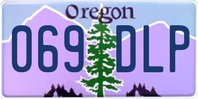 OR license plate 069DLP