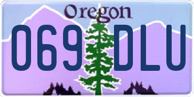 OR license plate 069DLU
