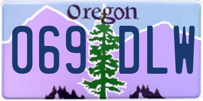 OR license plate 069DLW
