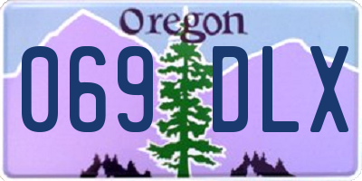 OR license plate 069DLX
