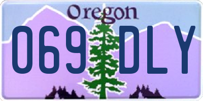 OR license plate 069DLY