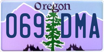 OR license plate 069DMA