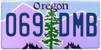 OR license plate 069DMB