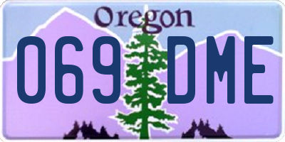 OR license plate 069DME