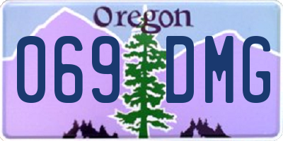 OR license plate 069DMG