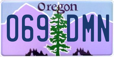OR license plate 069DMN