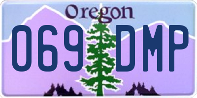 OR license plate 069DMP