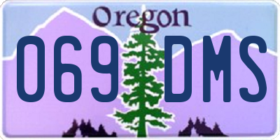 OR license plate 069DMS