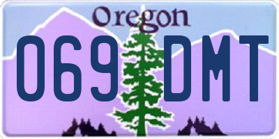OR license plate 069DMT