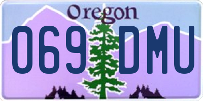 OR license plate 069DMU