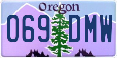 OR license plate 069DMW