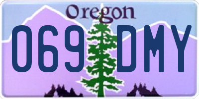 OR license plate 069DMY