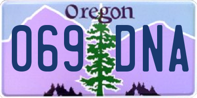OR license plate 069DNA