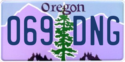 OR license plate 069DNG