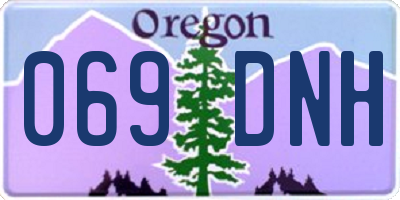 OR license plate 069DNH