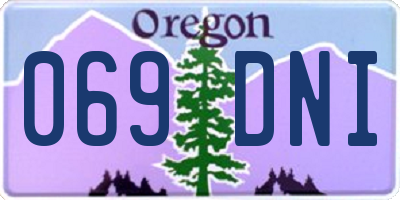 OR license plate 069DNI