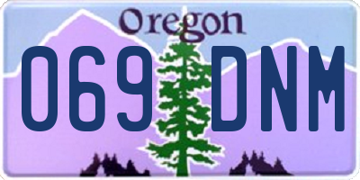 OR license plate 069DNM