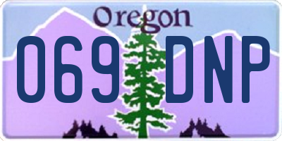 OR license plate 069DNP