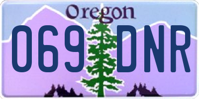 OR license plate 069DNR