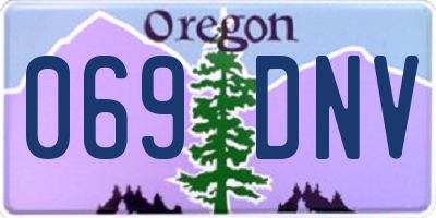 OR license plate 069DNV