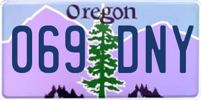 OR license plate 069DNY