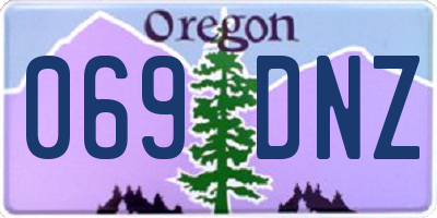 OR license plate 069DNZ
