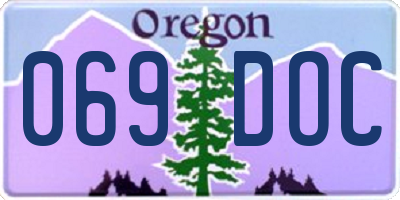OR license plate 069DOC