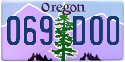 OR license plate 069DOO