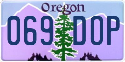 OR license plate 069DOP