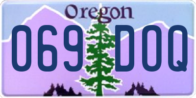 OR license plate 069DOQ