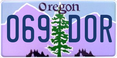 OR license plate 069DOR