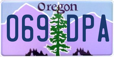 OR license plate 069DPA