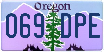 OR license plate 069DPE