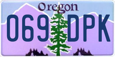 OR license plate 069DPK