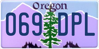 OR license plate 069DPL