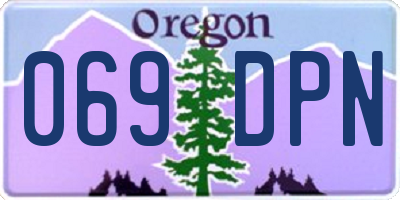OR license plate 069DPN