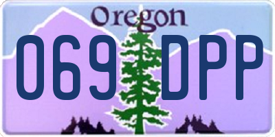 OR license plate 069DPP