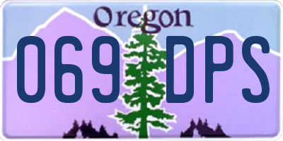 OR license plate 069DPS