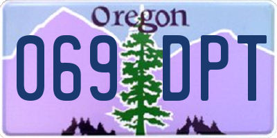 OR license plate 069DPT