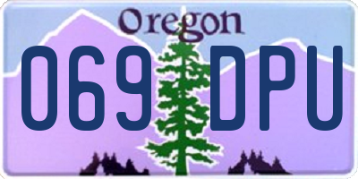 OR license plate 069DPU